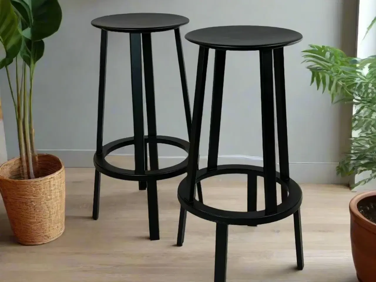 Billede 2 - HAY Revolver Barstol – Sort SH 75cm