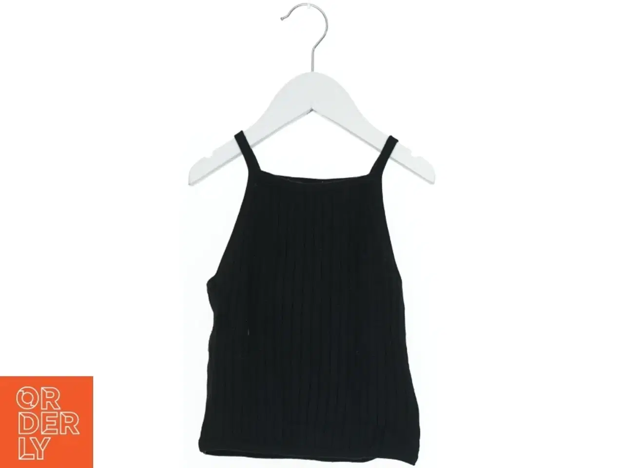 Billede 1 - Sort Ribbet Tanktop fra H&M (str. 140)