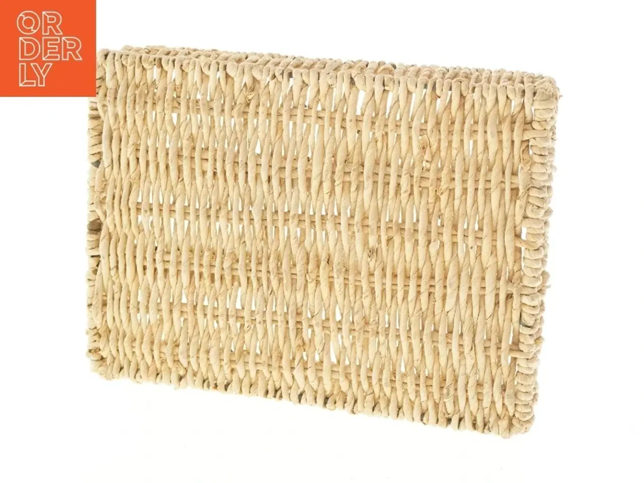 Billede 3 - Flettet kurv med hank (str. 20x34x25 cm)