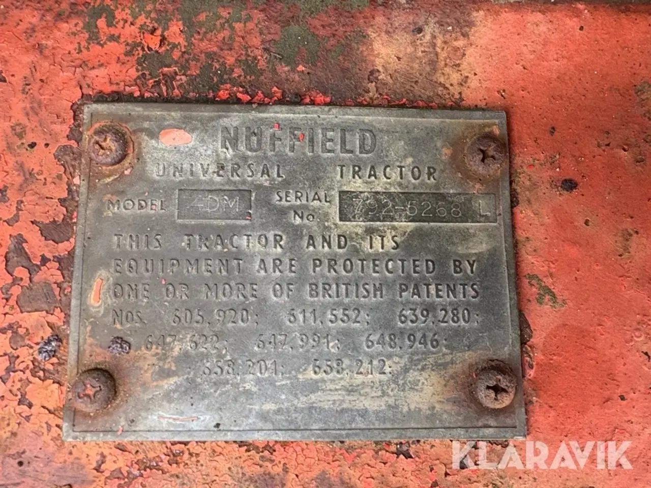 Billede 5 - Veterantraktor Nuffield Universal Four DM