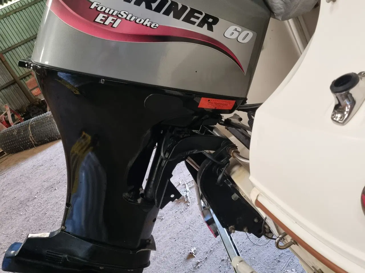 Billede 5 - Speedbåd med 60 hk motor, og bådtrailer. 
