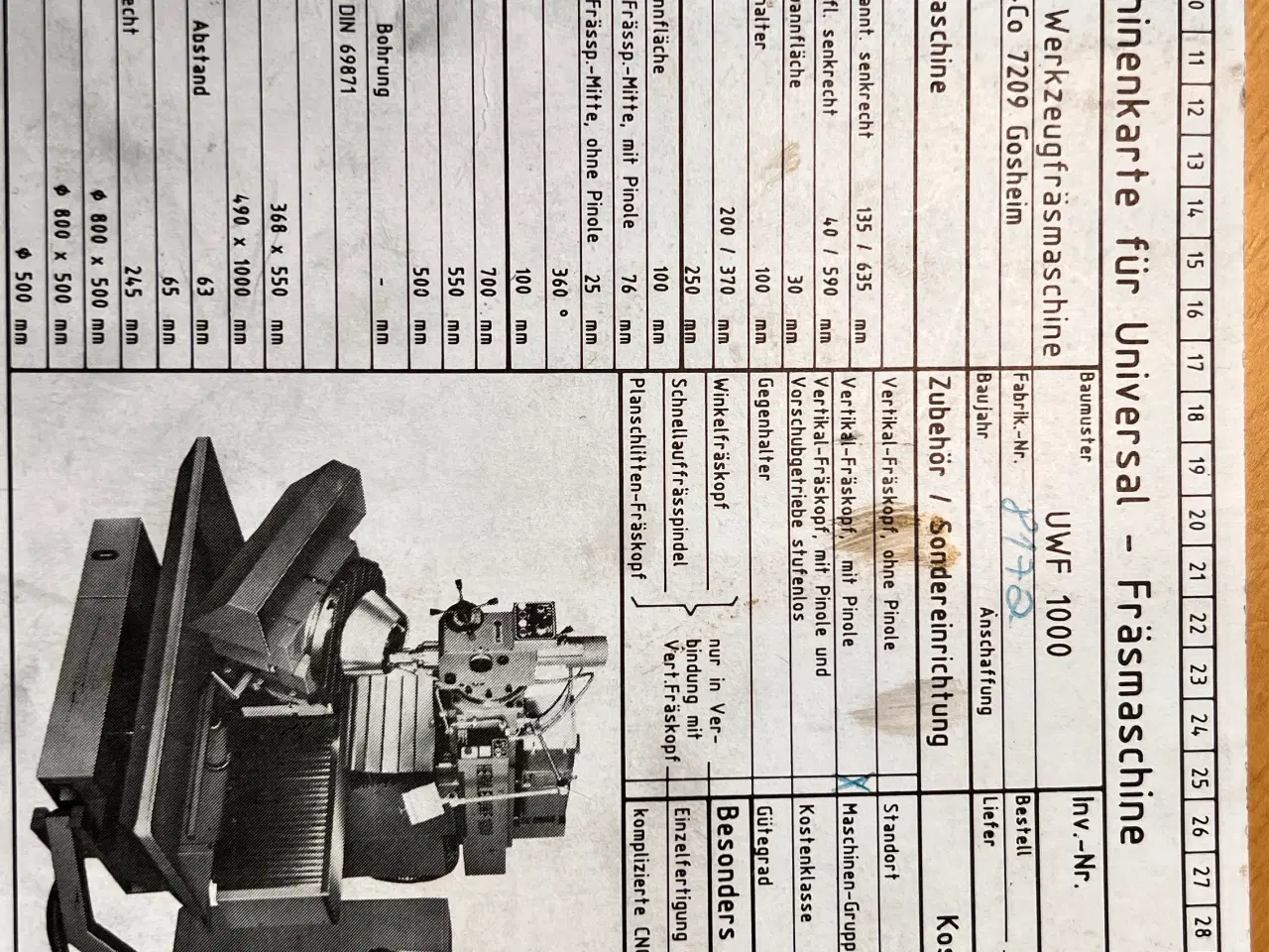 Billede 6 - Fræser. Hermle UWF-1000 CNC Fræser