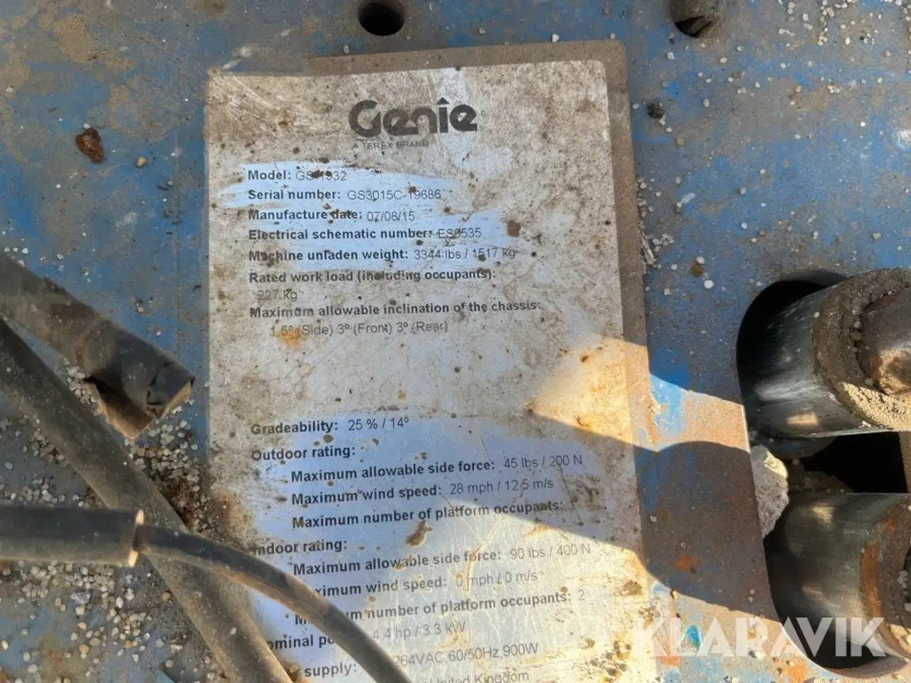 Billede 9 - Sakselift Genie GS-1932 7.8 meter