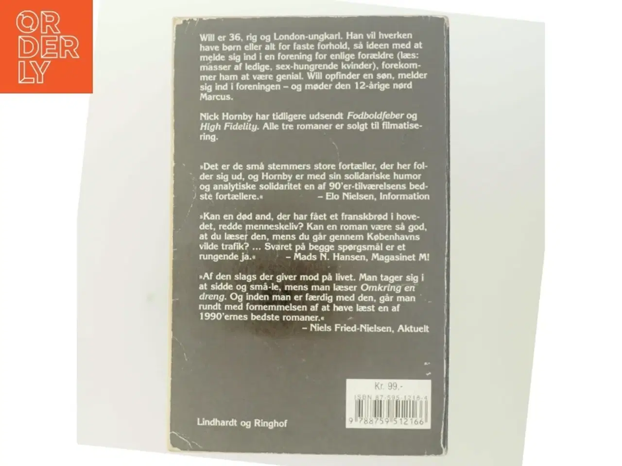 Billede 3 - Omkring en dreng af Nick Hornby (Bog)