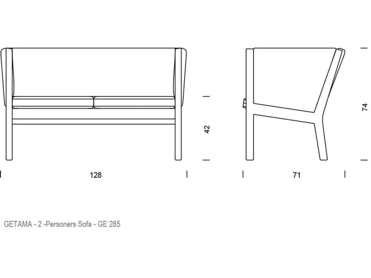 Billede 2 - Wegner sofa 2 personers