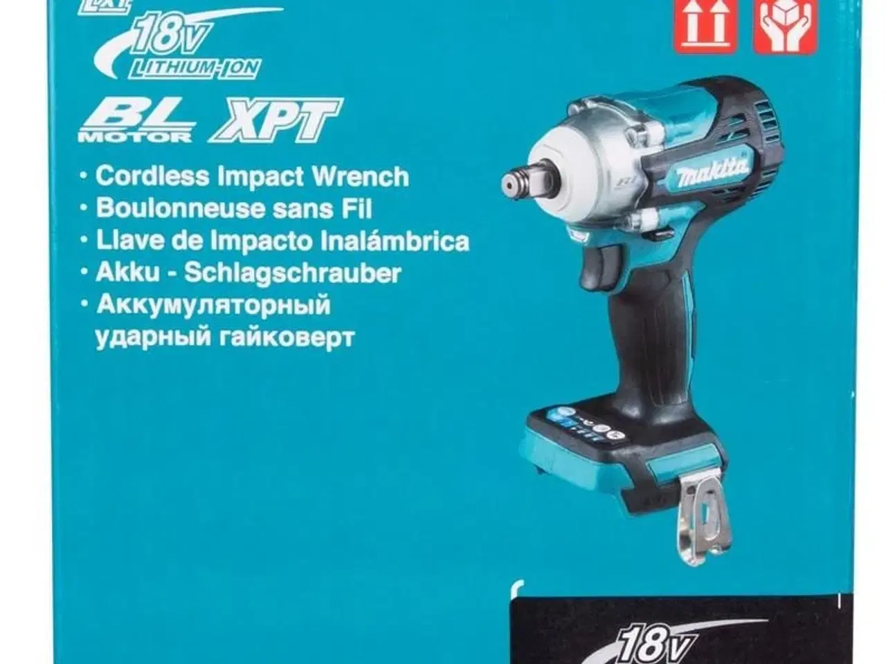 Billede 12 - Makita DTW300Z slagnøgle 18 V - 1/2" fyrkant, 3.200 o/min, sort/blå