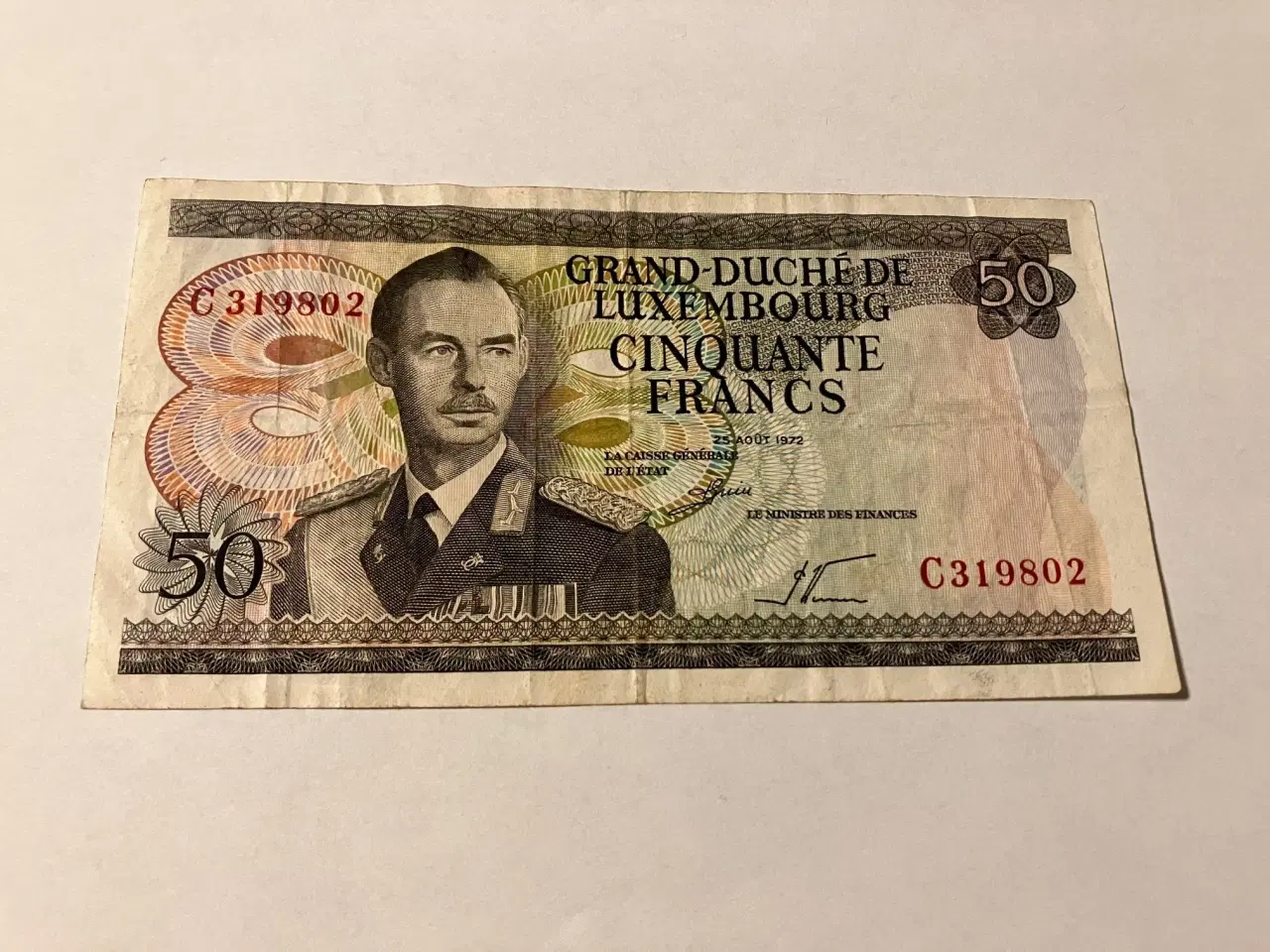 Billede 1 - 50 Francs Luxembourg 1972