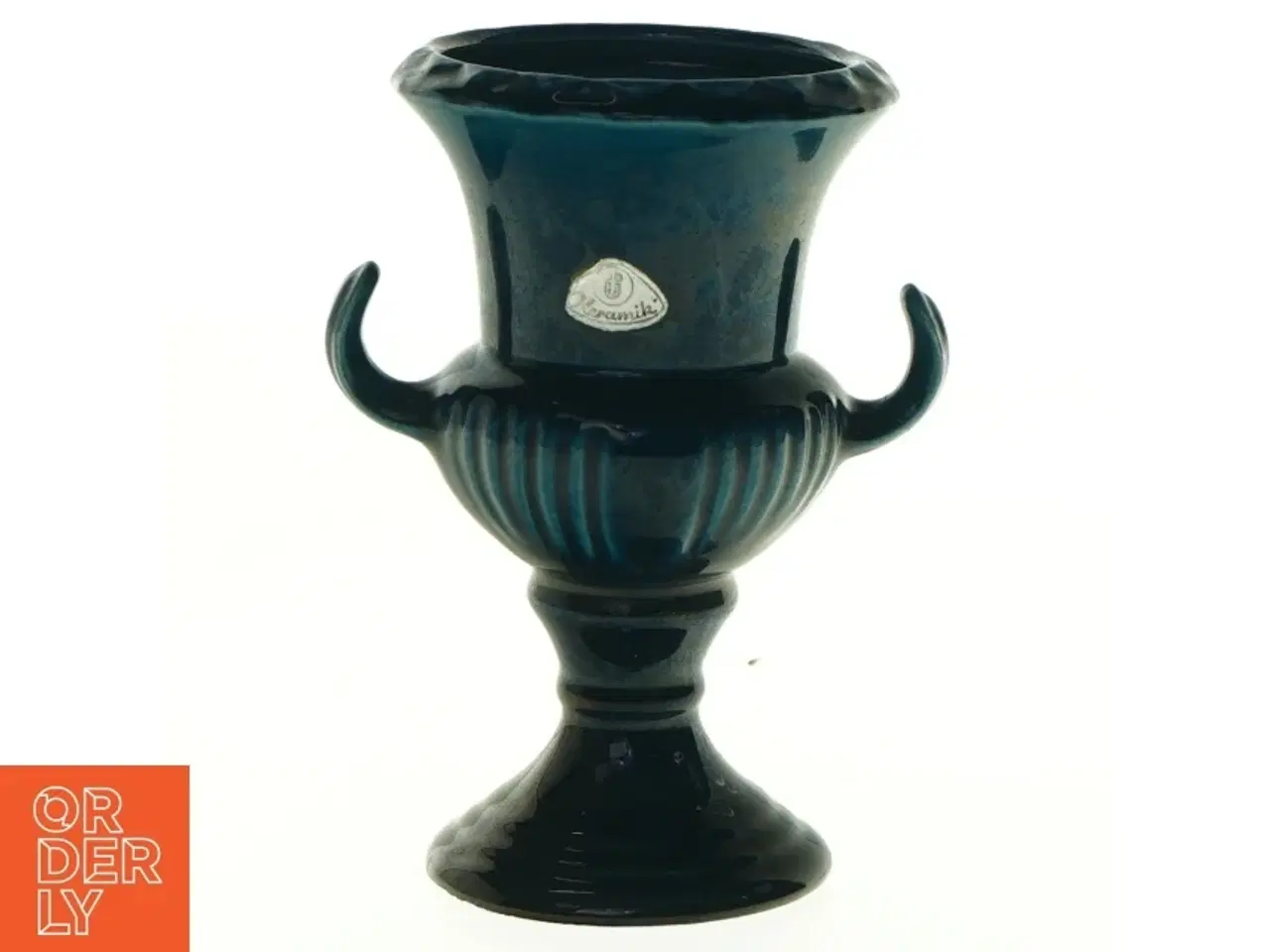Billede 1 - Keramik urne vase fra ü-keramik (str. 15 x 9 cm)
