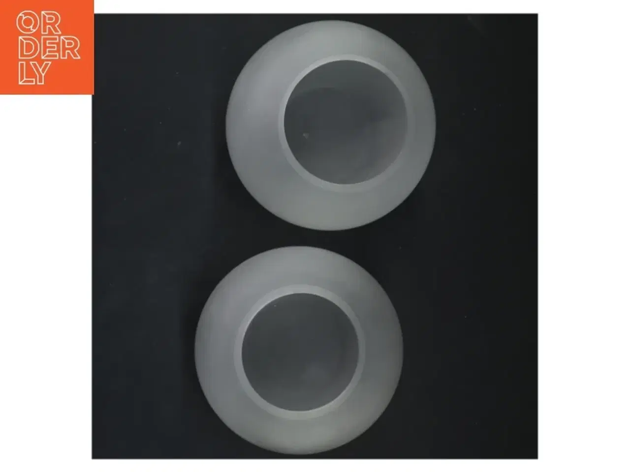 Billede 3 - Par af hvid glasvaser fra Menu (str. Ø 10 cm)