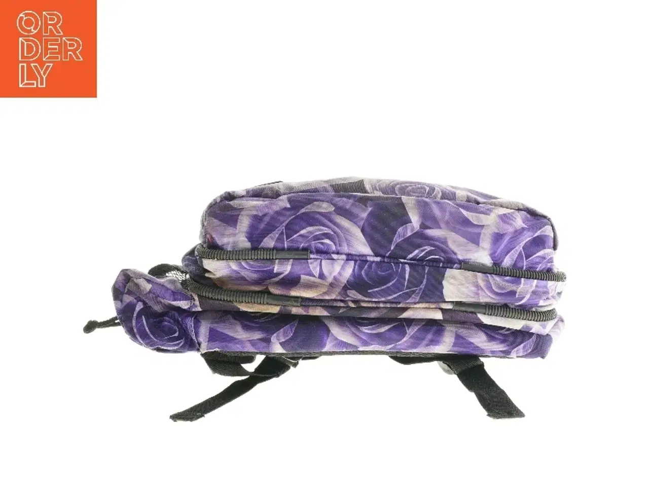 Billede 2 - Purple Rose SURVIVOR Lilla Jeva rygsæk med blomsterprint (str. 40 x 36 cm)