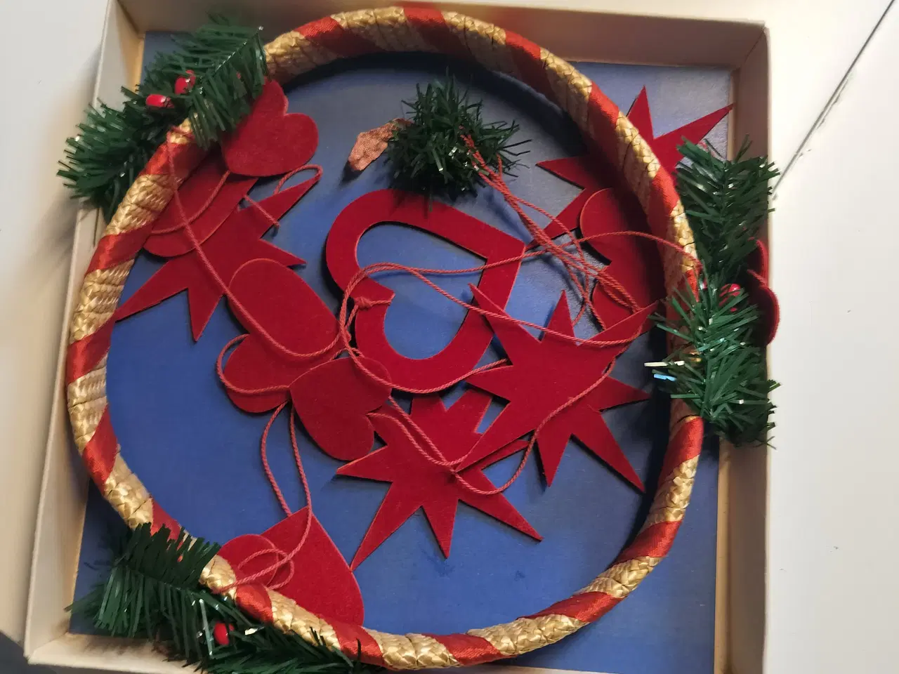 Billede 4 - julepynt gammelt Gammel juleuro med hjerter