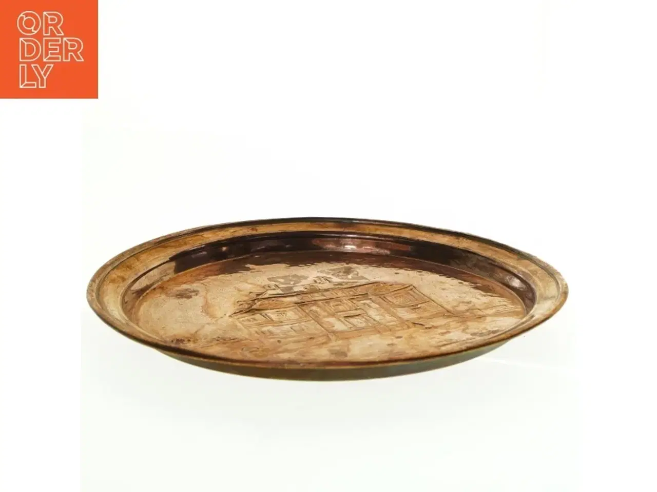 Billede 3 - Kobber fad motiv Eremitage slottet (str. Diameter 28 cm)