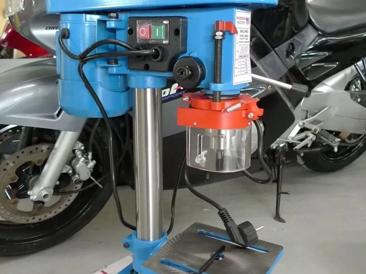 Billede 2 - Søjleboremaskine, blå 350W 230V