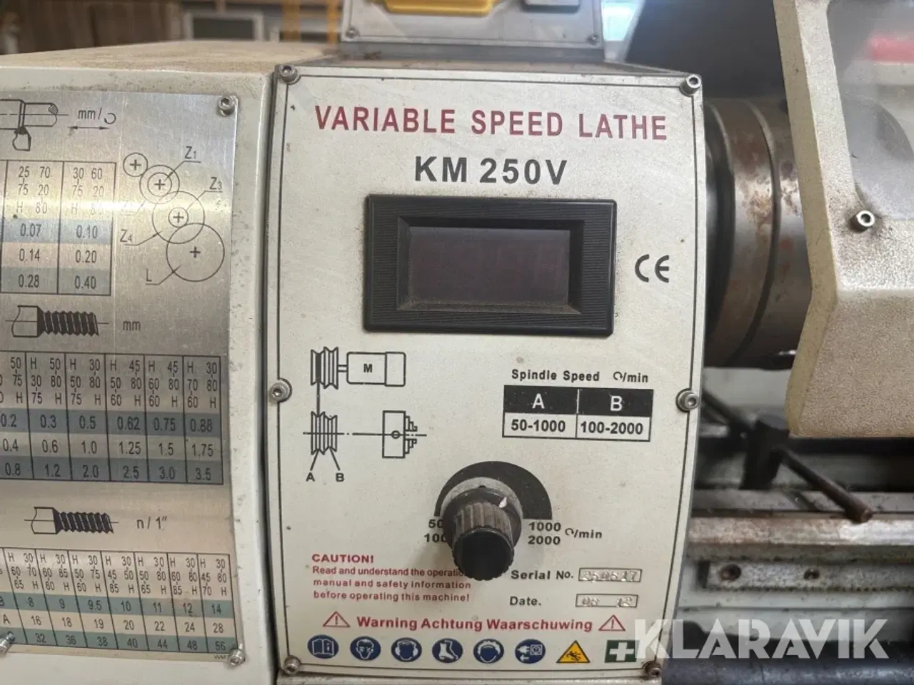 Billede 11 - Drejebænk KM 250V