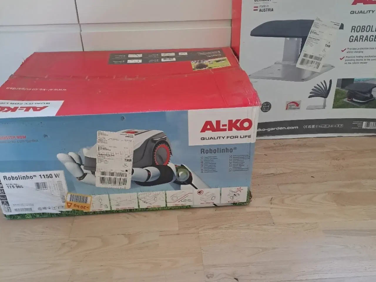 Billede 1 - AL-KO 1150W robotplæneklipper og Garage Tag