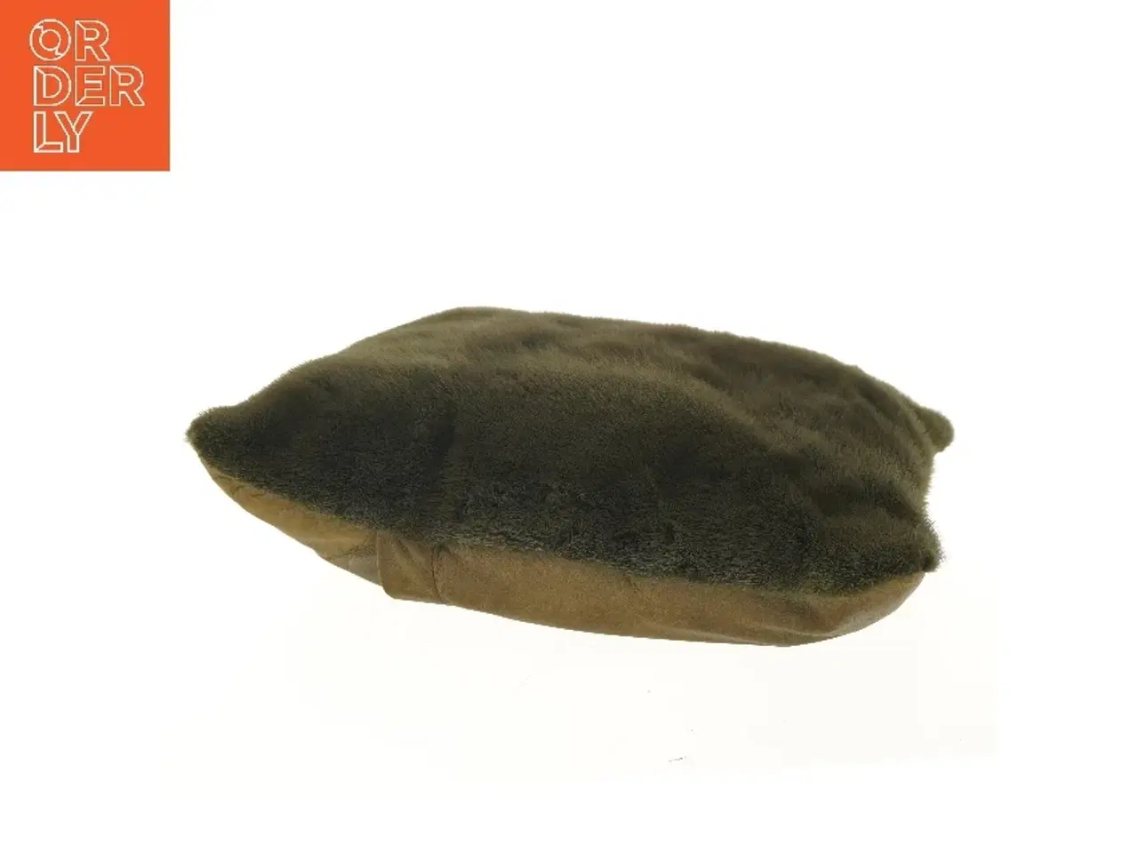 Billede 3 - Firkantet pelspude med skindbagside  (str. 45x48 cm)