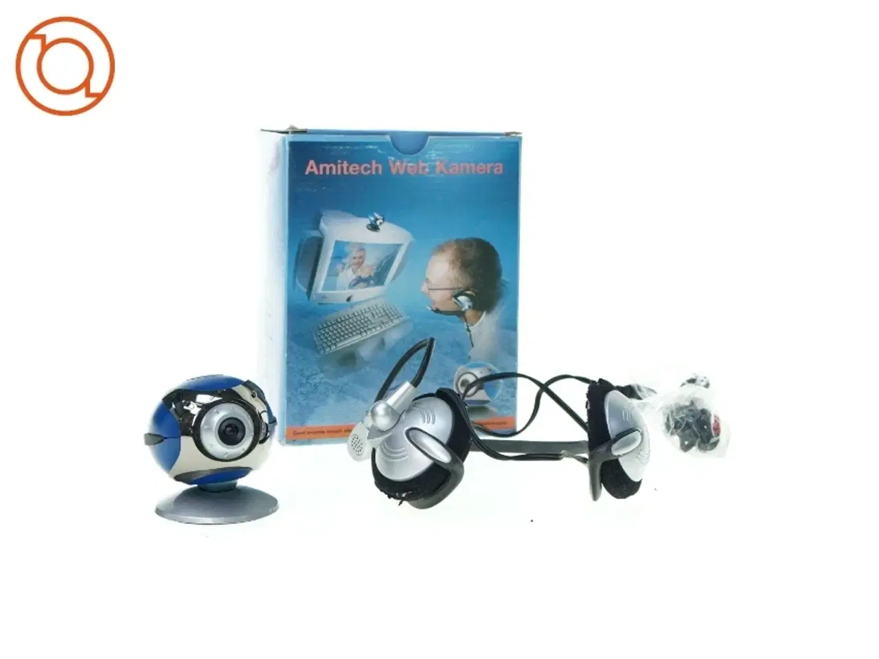 Billede 1 - Web cam og høretelefoner fra Amitech
