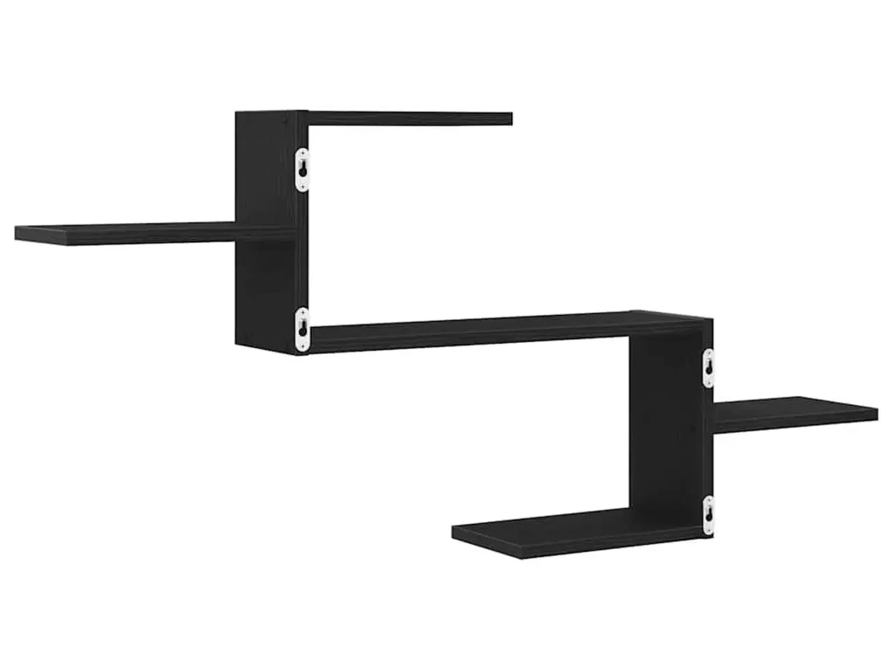 Billede 7 - Væghylde 104x15x49 cm konstrueret træ sort egetræsfarve