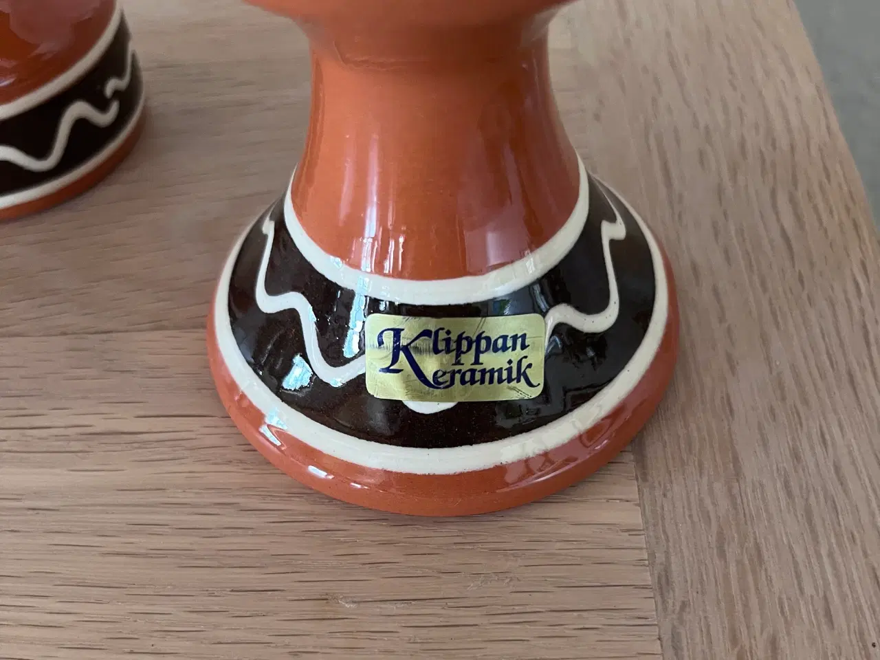 Billede 4 - Hyggelige Klippan Keramik lysestager.