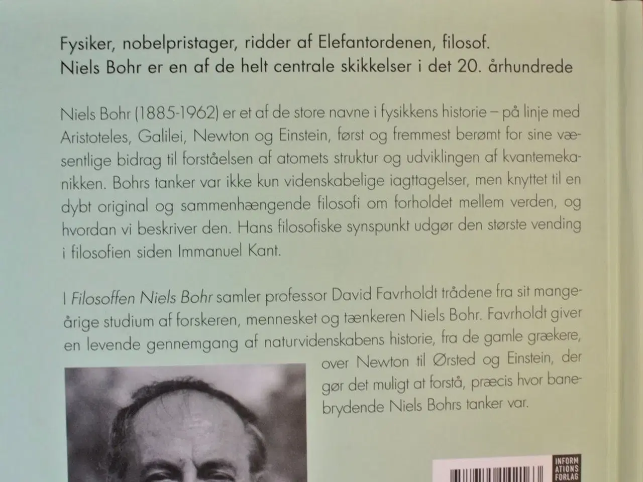 Billede 3 - filosoffen niels bohr, af david favrholdt