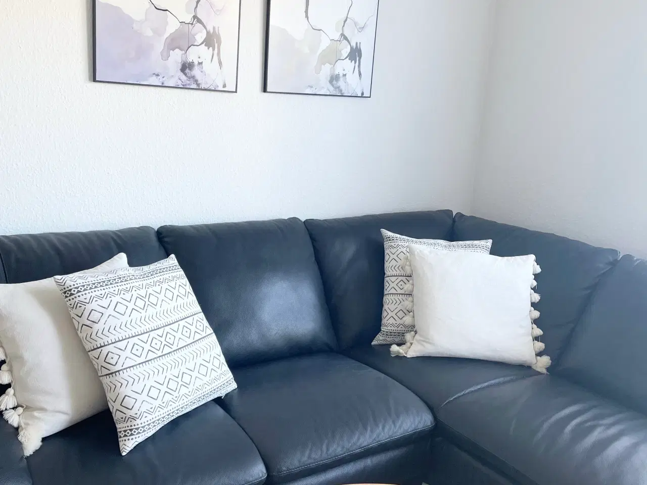 Billede 2 - Sofa i sort læder fra ILVA