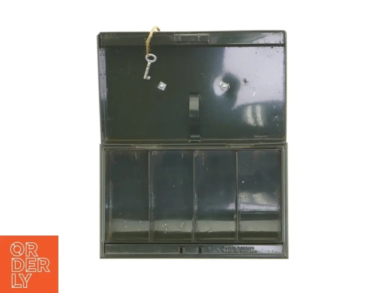 Billede 4 - Sort opbevaringskasse i metal (str. 24 x 14 x 9 cm)