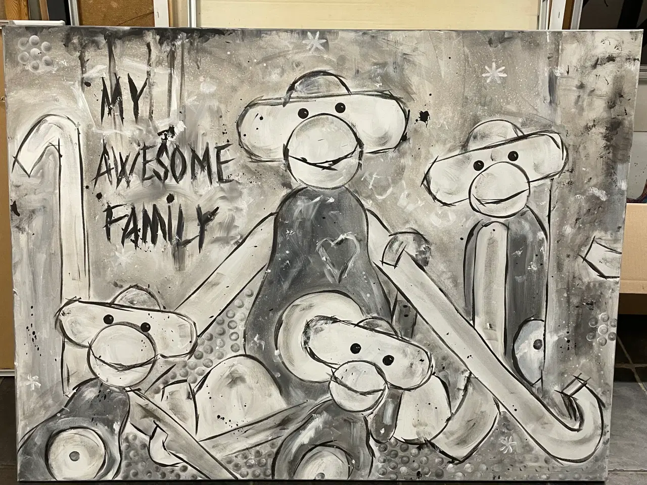 Billede 1 - Kay Bojesen aber på lærrede 