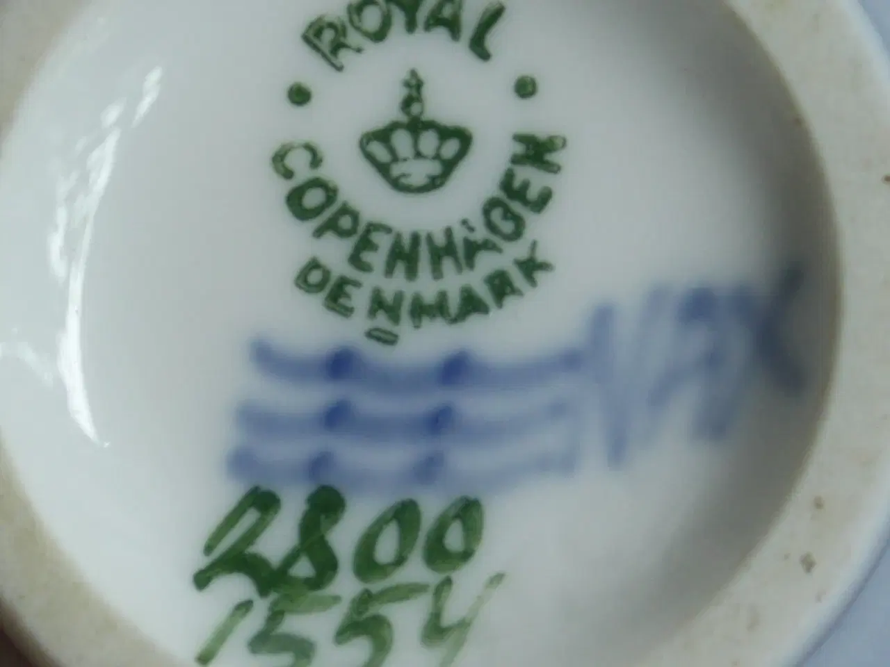 Billede 16 - Vase med blå snerler fra Royal Copenhagen