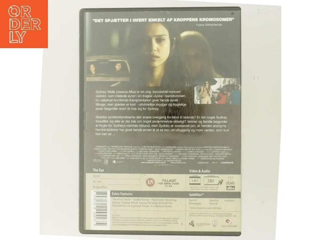 Billede 3 - The Eye med Jessica Alba (DVD)