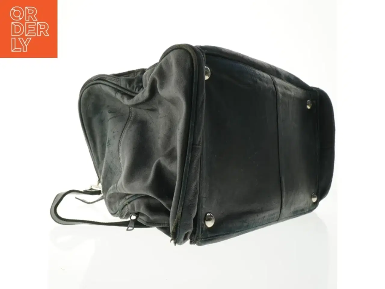 Billede 4 - Sort weekendtaske i læderlook (str. 53 x 33 cm)