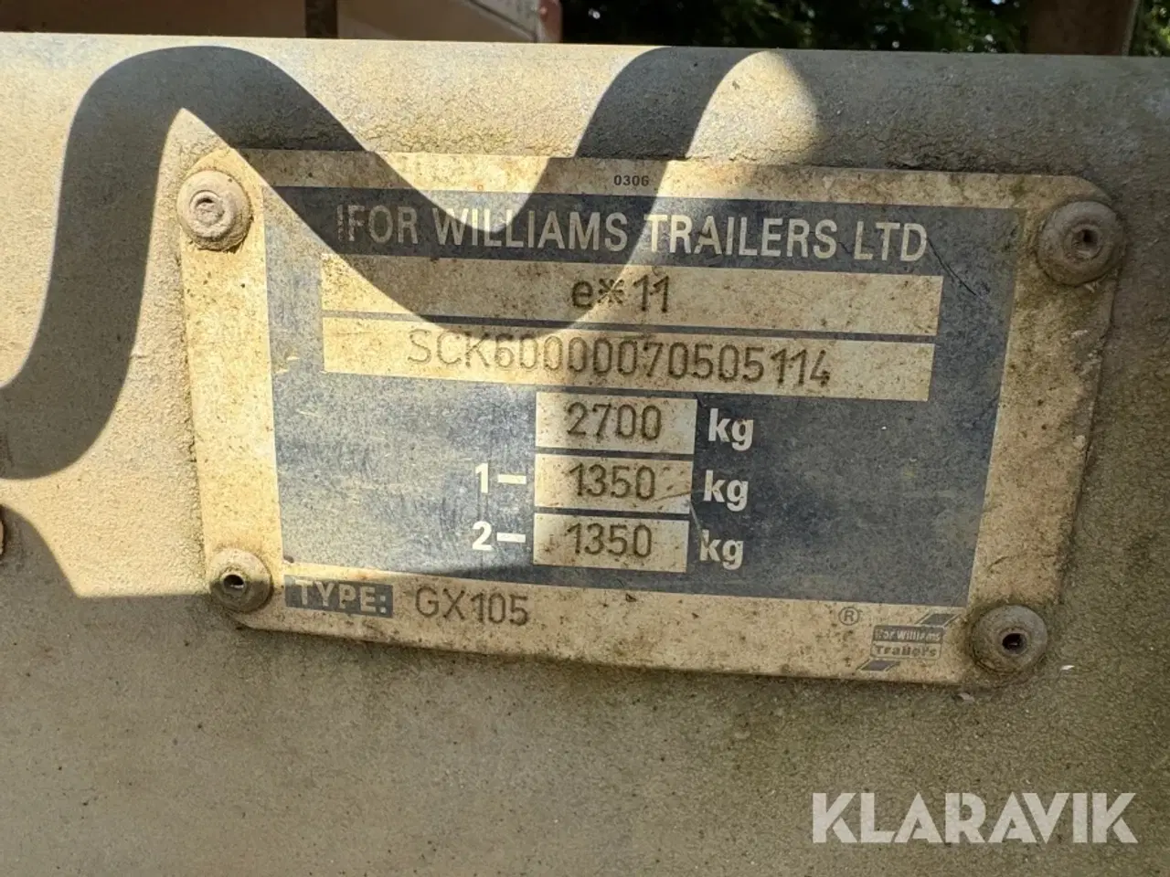 Billede 8 - Maskintrailer Ifor Williams GX105