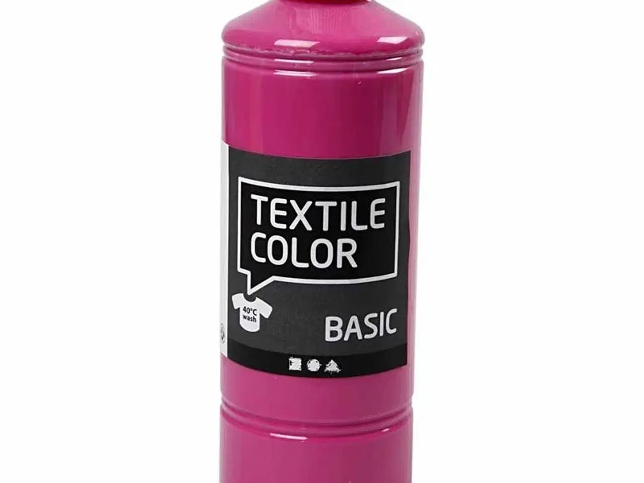 Billede 1 - Textile Color Pink 500ml - Højkvalitets Tekstilmaling