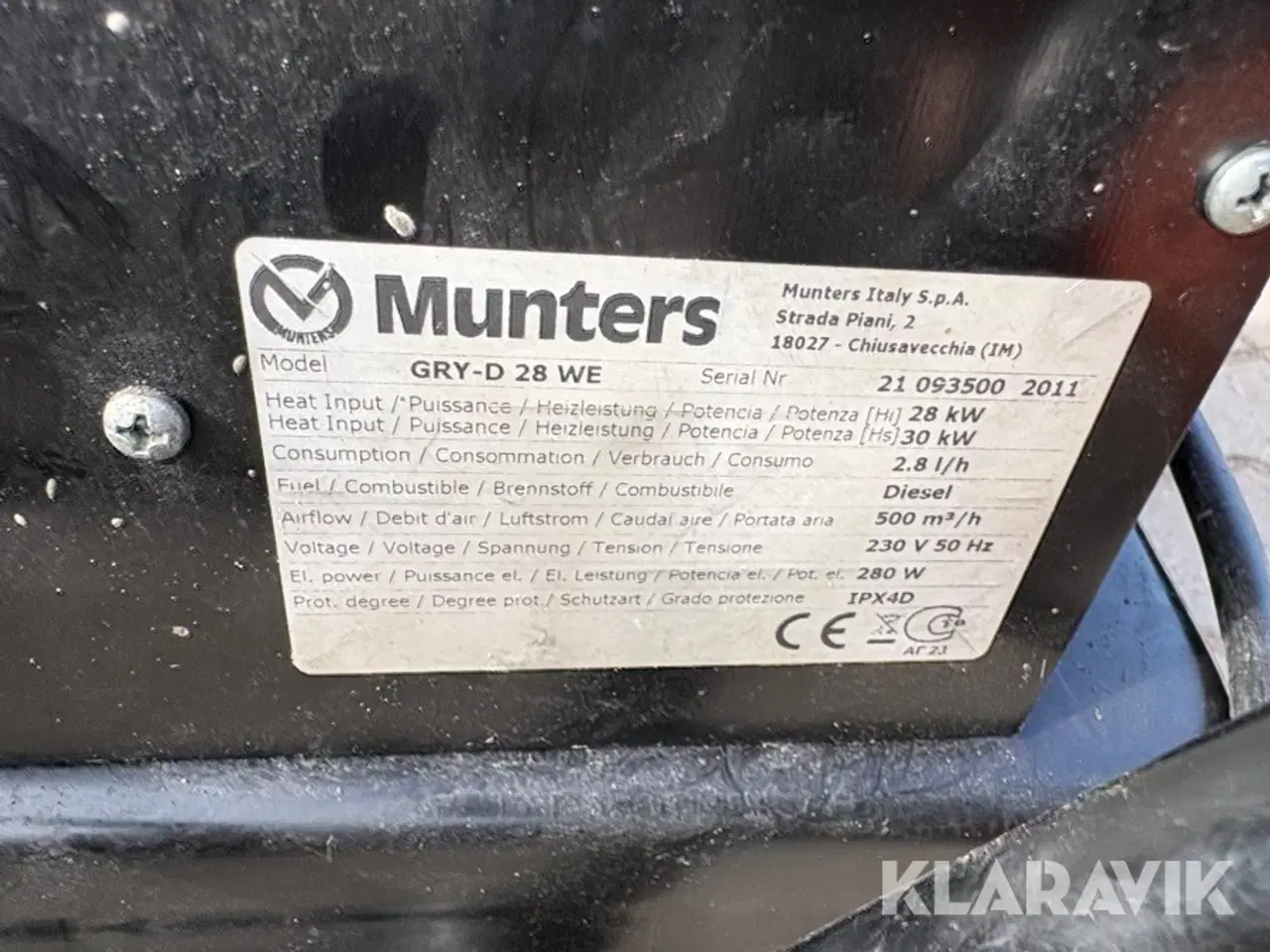 Billede 8 - Varmekanon Munters Gry-D 28 WE