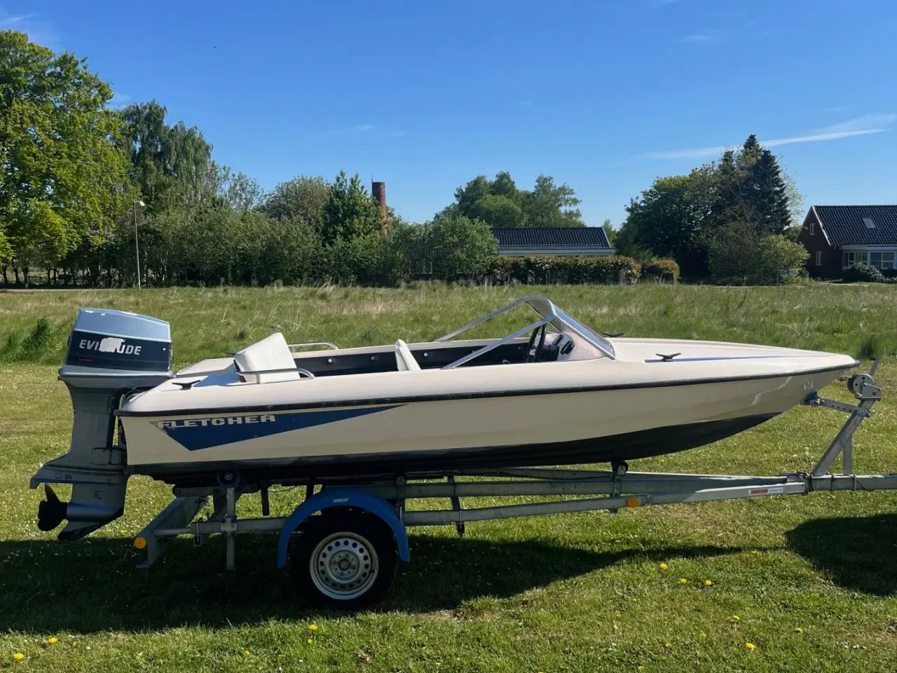 Billede 1 - Fletcher speedbåd med bådmotor og bådtrailer