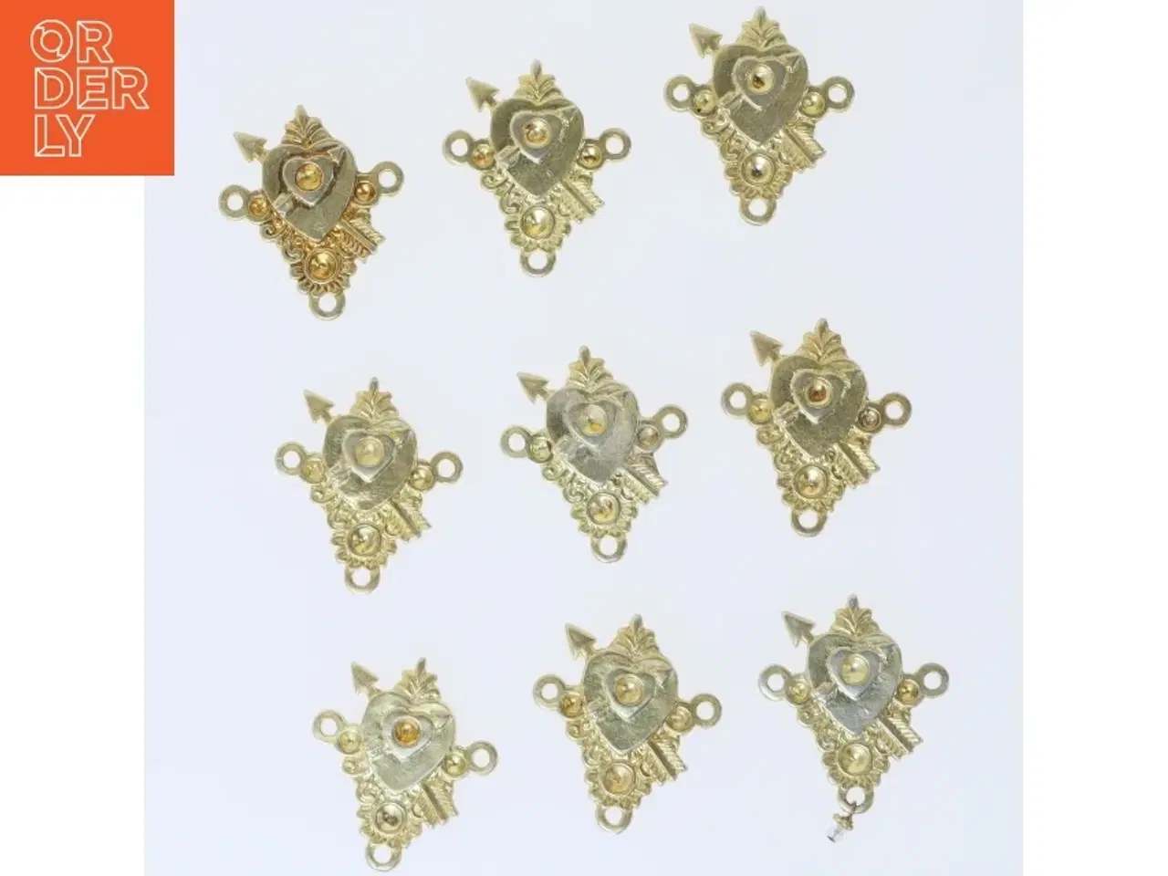 Billede 1 - Dekorative metalpynt (str. 3,5 cm)