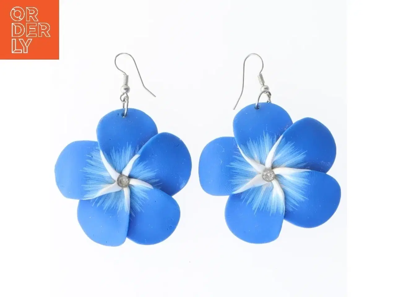 Billede 1 - Blomsterformede øreringe (str. Ø 5 cm)