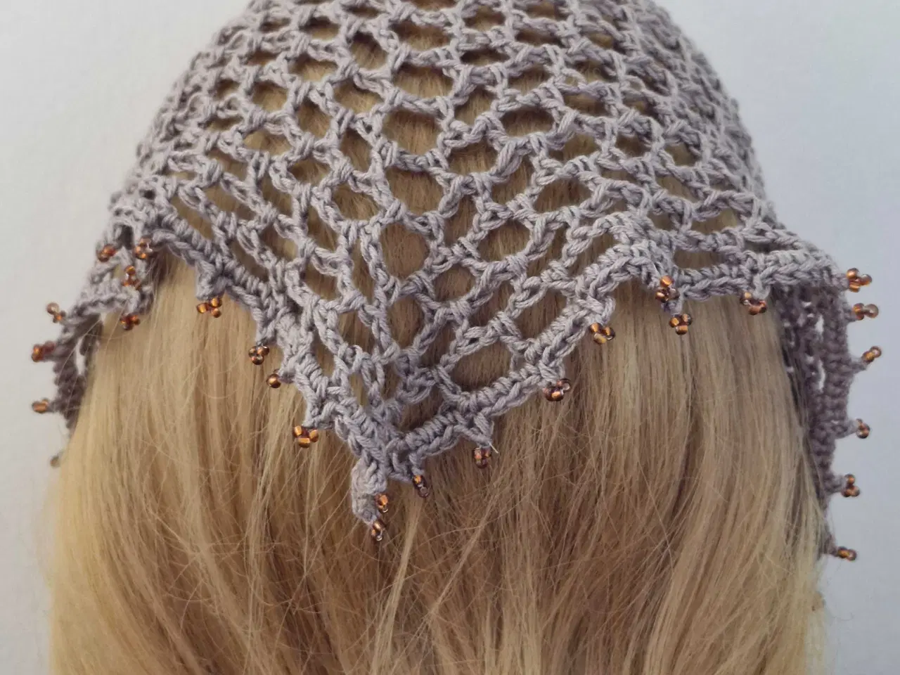 Billede 3 - Bandana med perler 