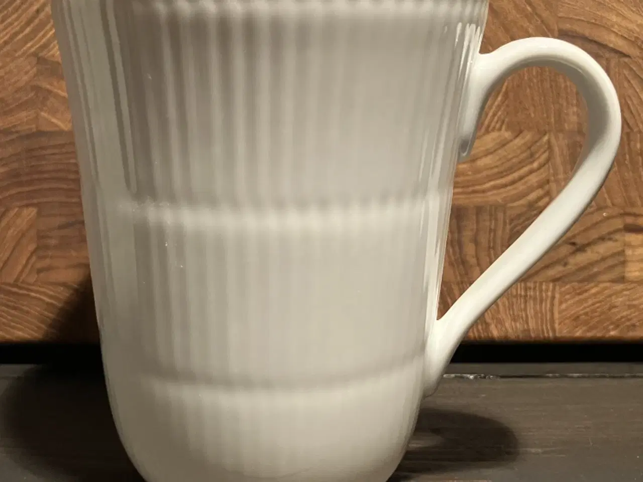 Billede 2 - 3 stk RC Hvid Riflet krus