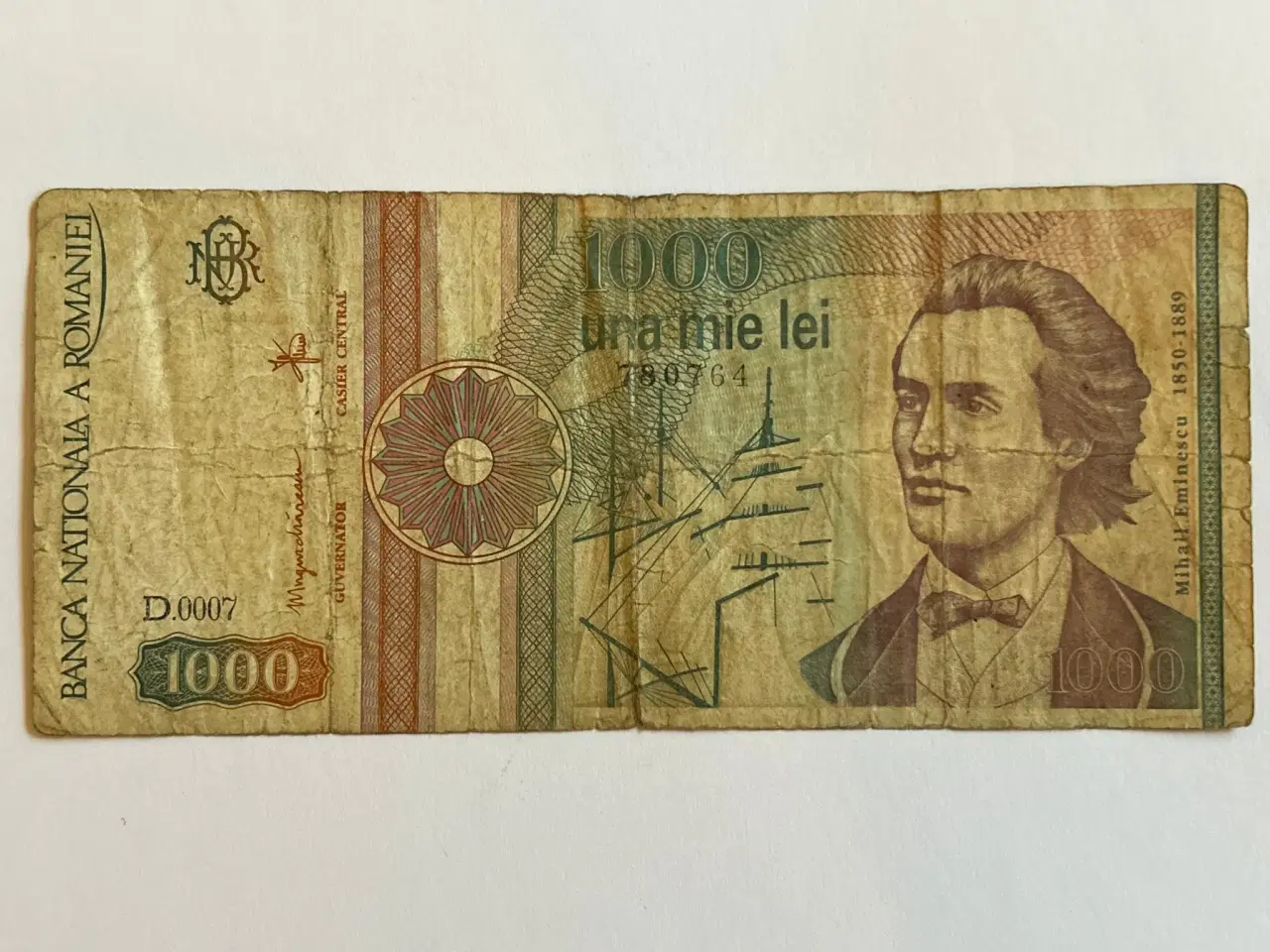 Billede 1 - 1000 Lei Romania - Bad condition