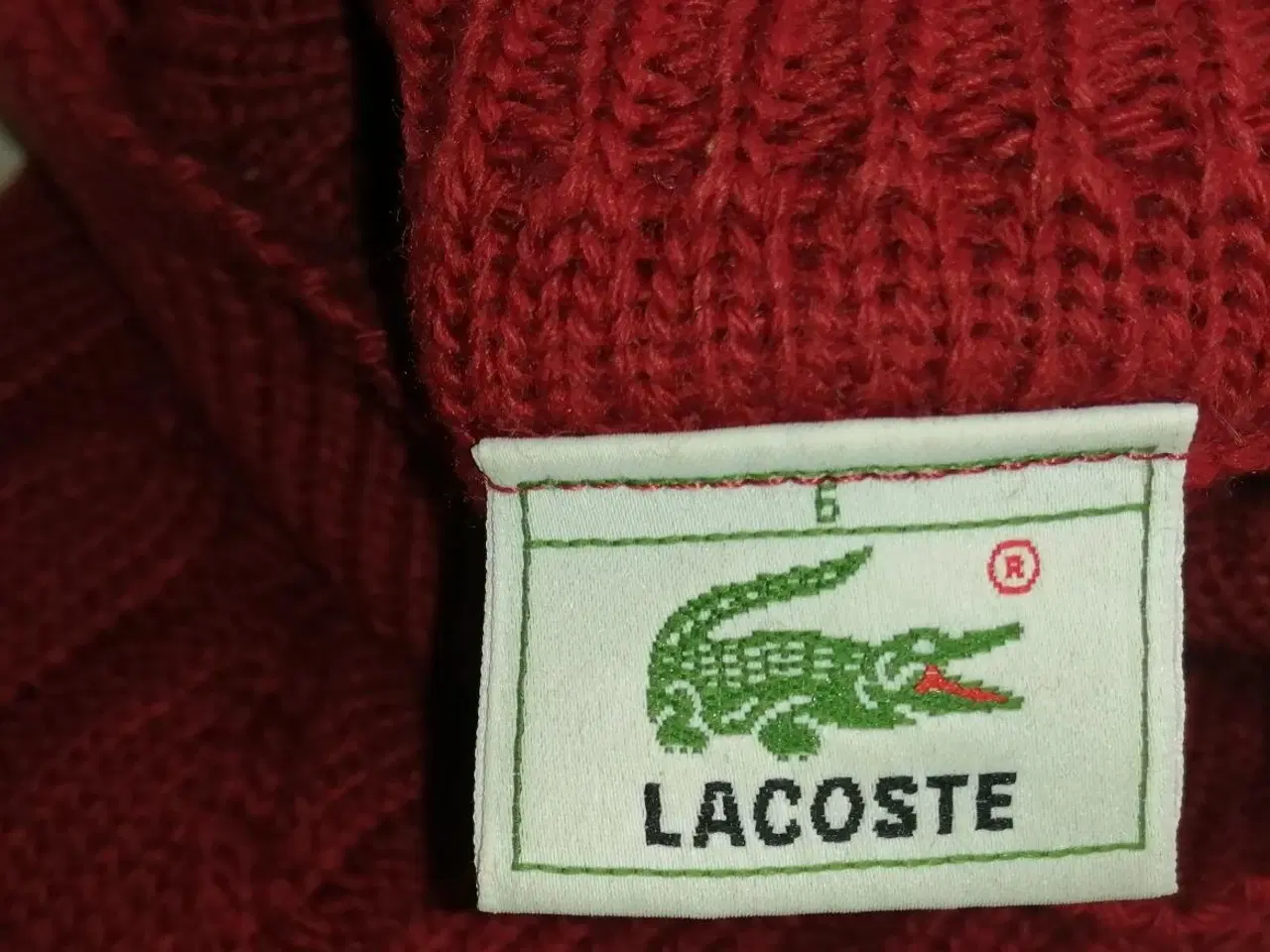 Billede 5 - LACOSTE RULLEKRAVE KABEL STRIK, FLOT STAND, XL