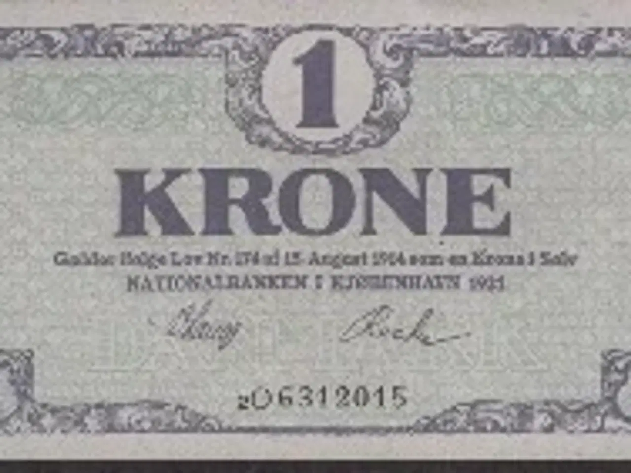 Billede 1 - Danmark 1 Krone 1921