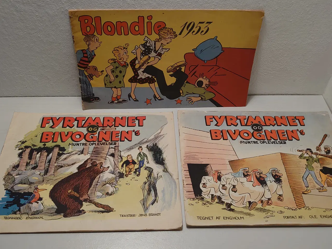 Billede 1 - Blondie 1953+2 stk Fyrtøjet og Bivognen 1952,1954