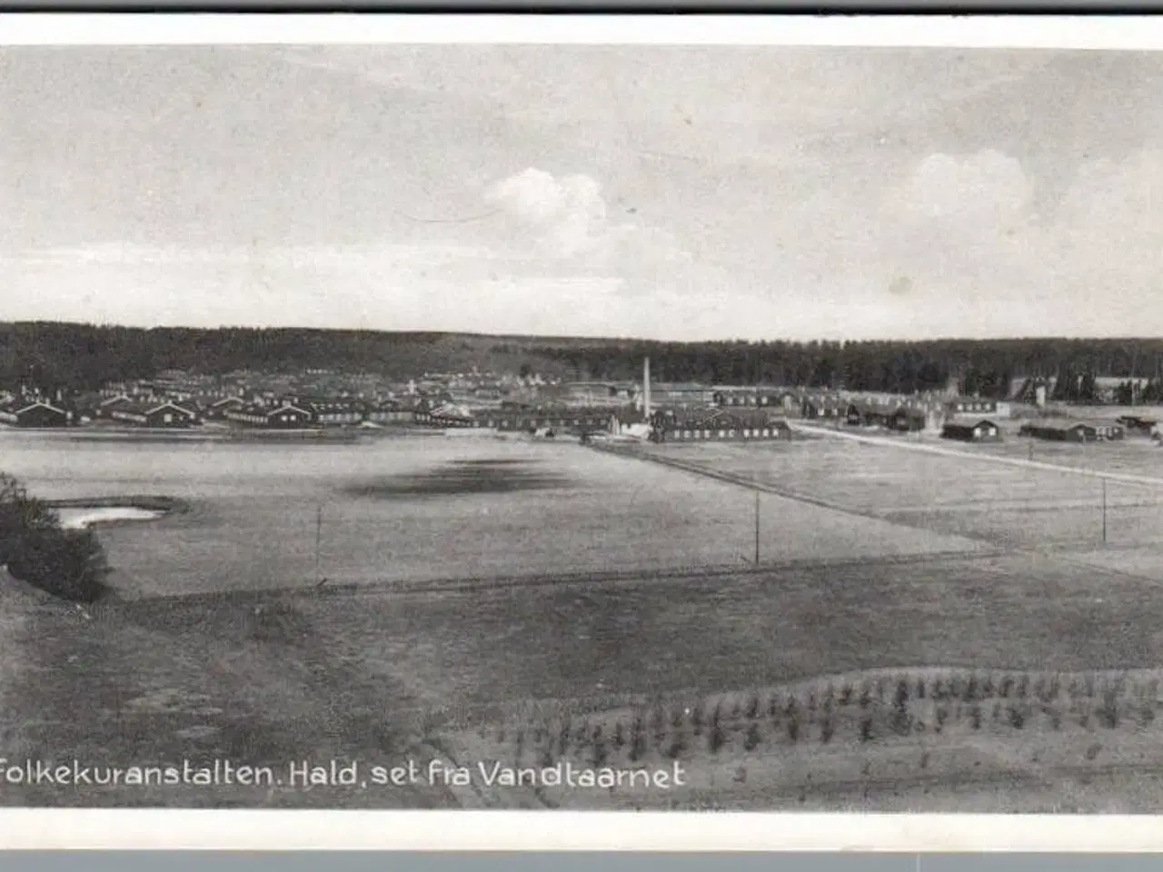 Billede 1 - Folkekuranstalten - Hald  - set fra Vandtaarnet - Postkort - Ubrugt
