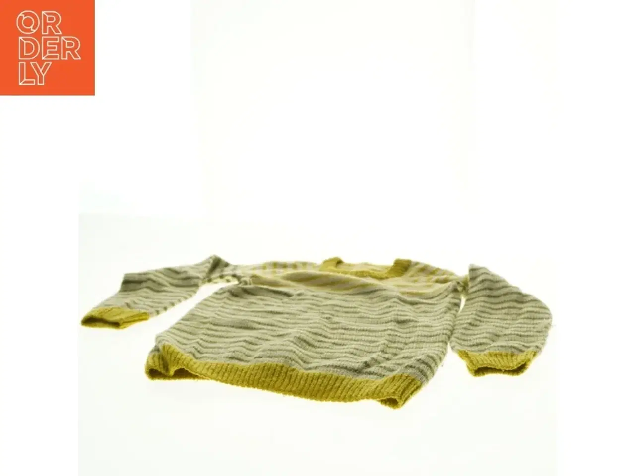 Billede 3 - Stribet strikket sweater (str. 31 x 46 cm ærme 34 cm)