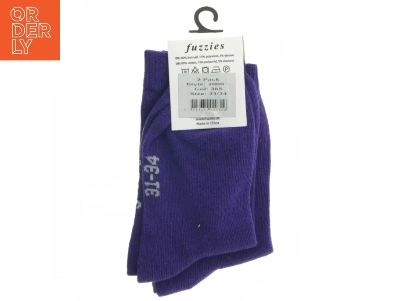 Billede 3 - Fuzzies lilla sokker størrelse 31-34 fra Fuzzies (str. 31 - 34)