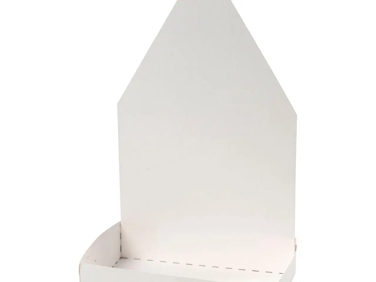 Billede 1 - Karsebakke-figur, hus, H: 20 cm, hvid, 6sæt/ 1 pk.