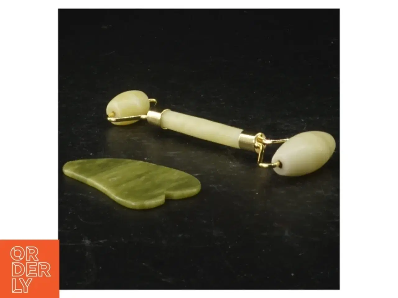 Billede 2 - Jade Roller og Gua Sha Sæt (str. 14 cm)