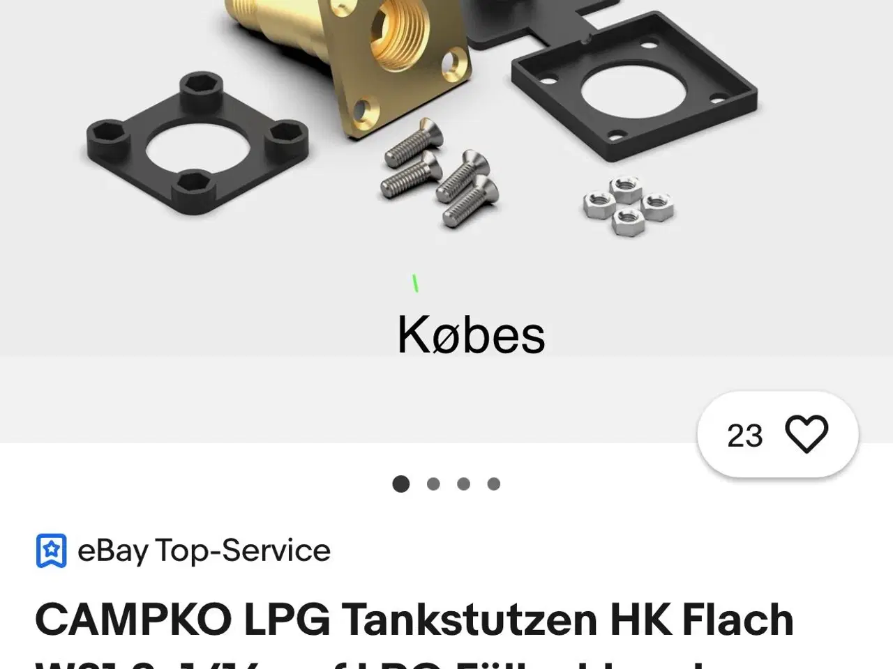 Billede 2 - Tankstuds til LPG påfyld på autocamper købes