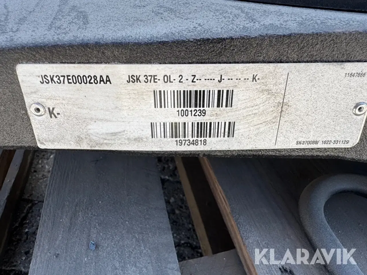 Billede 5 - Skammel plade Jost JSK 37E- OL- 2 - Z - J - K