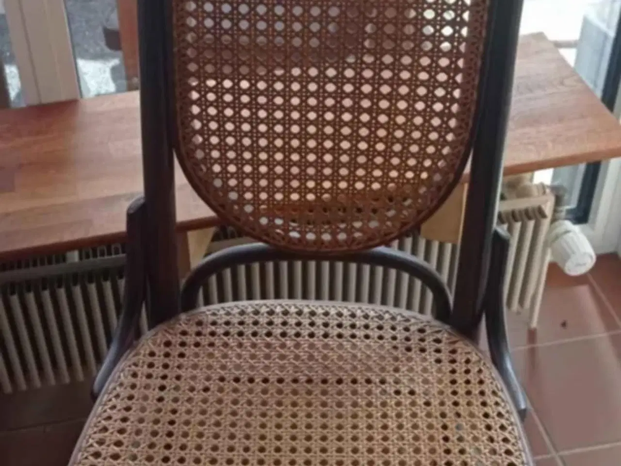 Billede 4 - 4 højryggede wienerstole vintage rattan